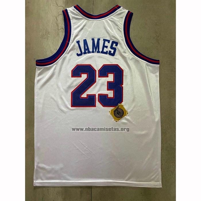 Camiseta Tune Squad Lebron James NO 23 Blanco